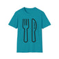 DCAL Graphic Tees Novel "Fork & Knife" Unisex Softstyle T-Shirt