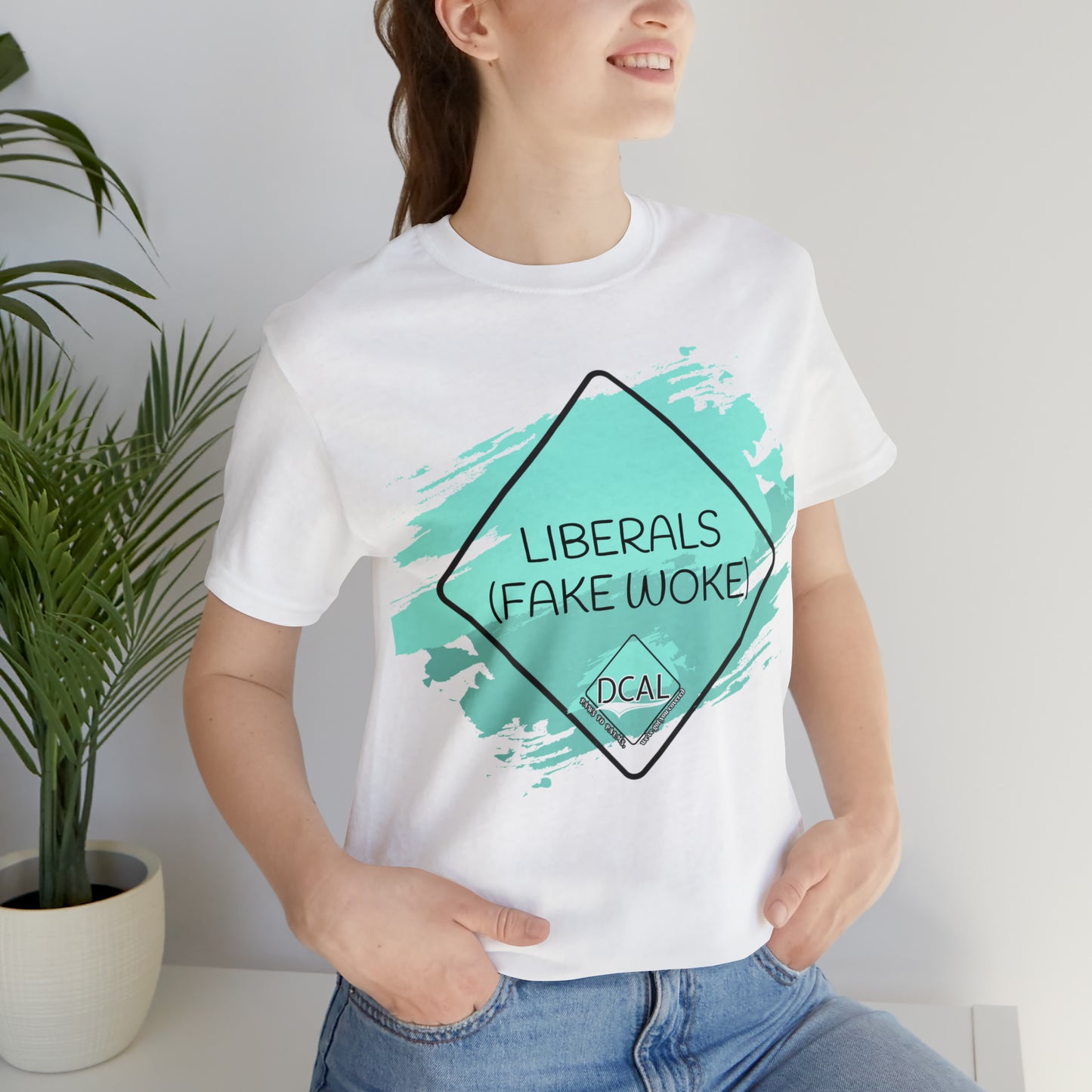 DCAL Graphic Tees "Fake Woke" Unisex Jersey Short Sleeve Tee