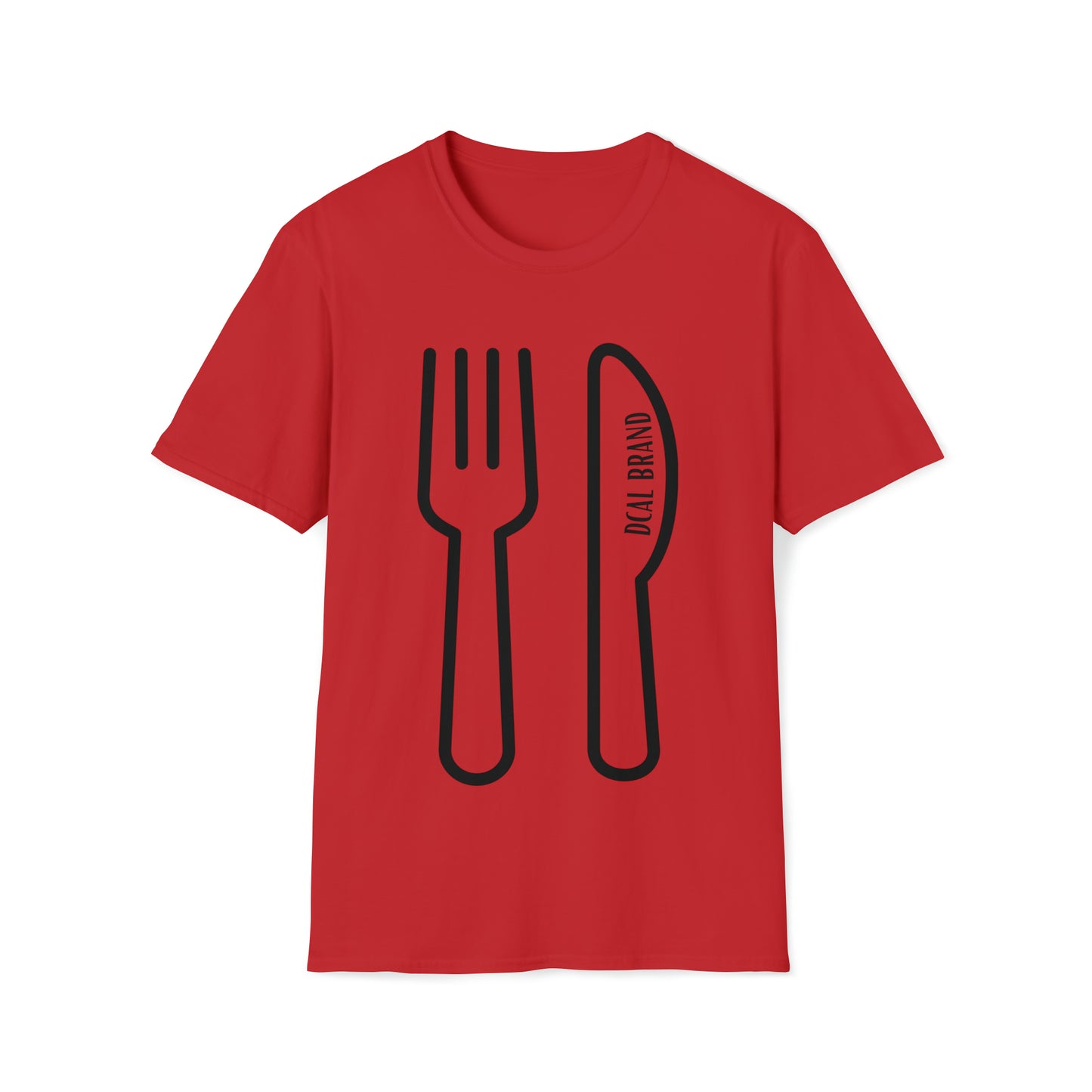 DCAL Graphic Tees Novel "Fork & Knife" Unisex Softstyle T-Shirt