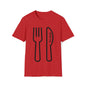 DCAL Graphic Tees Novel "Fork & Knife" Unisex Softstyle T-Shirt