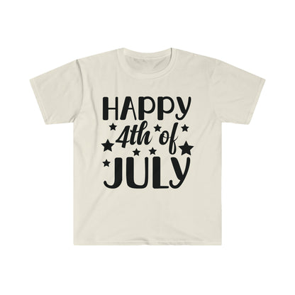 DCAL 4th of July "Happy 4th" Unisex Softstyle T-Shirt