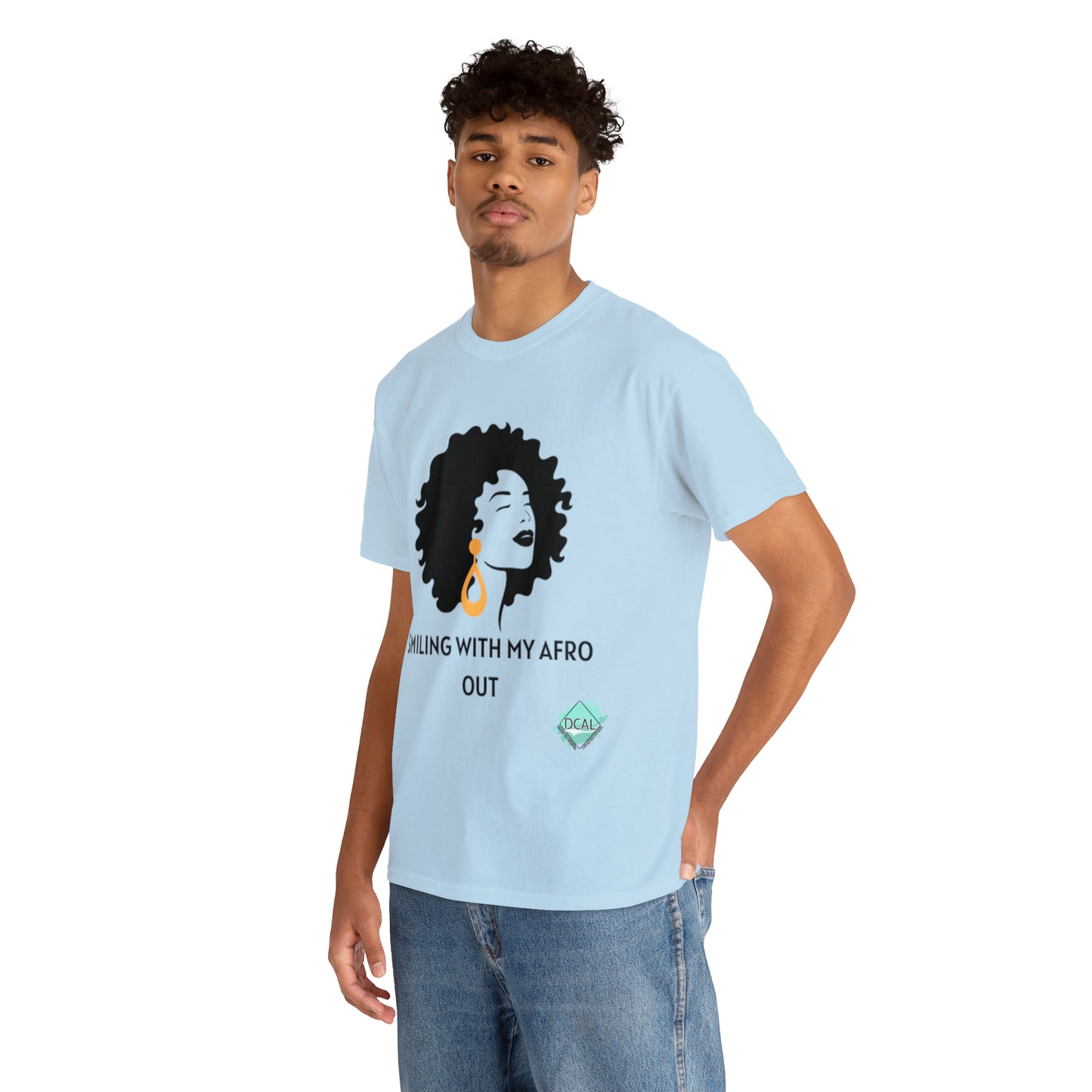 DCAL Graphic Tees "Afro Out" Unisex Heavy Cotton Tee
