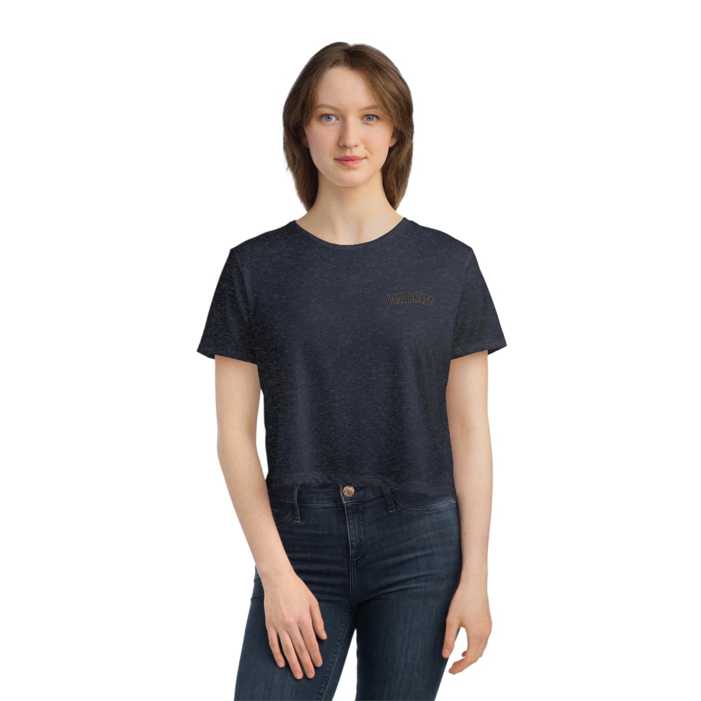 DCAL Women's Flowy Cropped Tee
