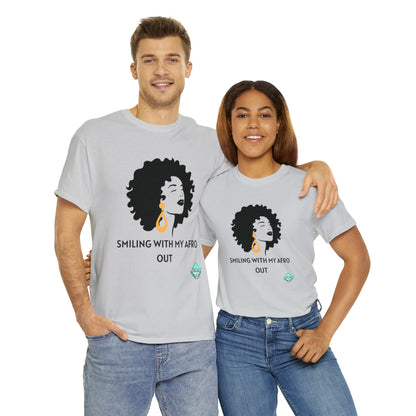 DCAL Graphic Tees "Afro Out" Unisex Heavy Cotton Tee