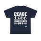 DCAL Juneteenth "Peace, Love (light)"Unisex Heavy Cotton Tee