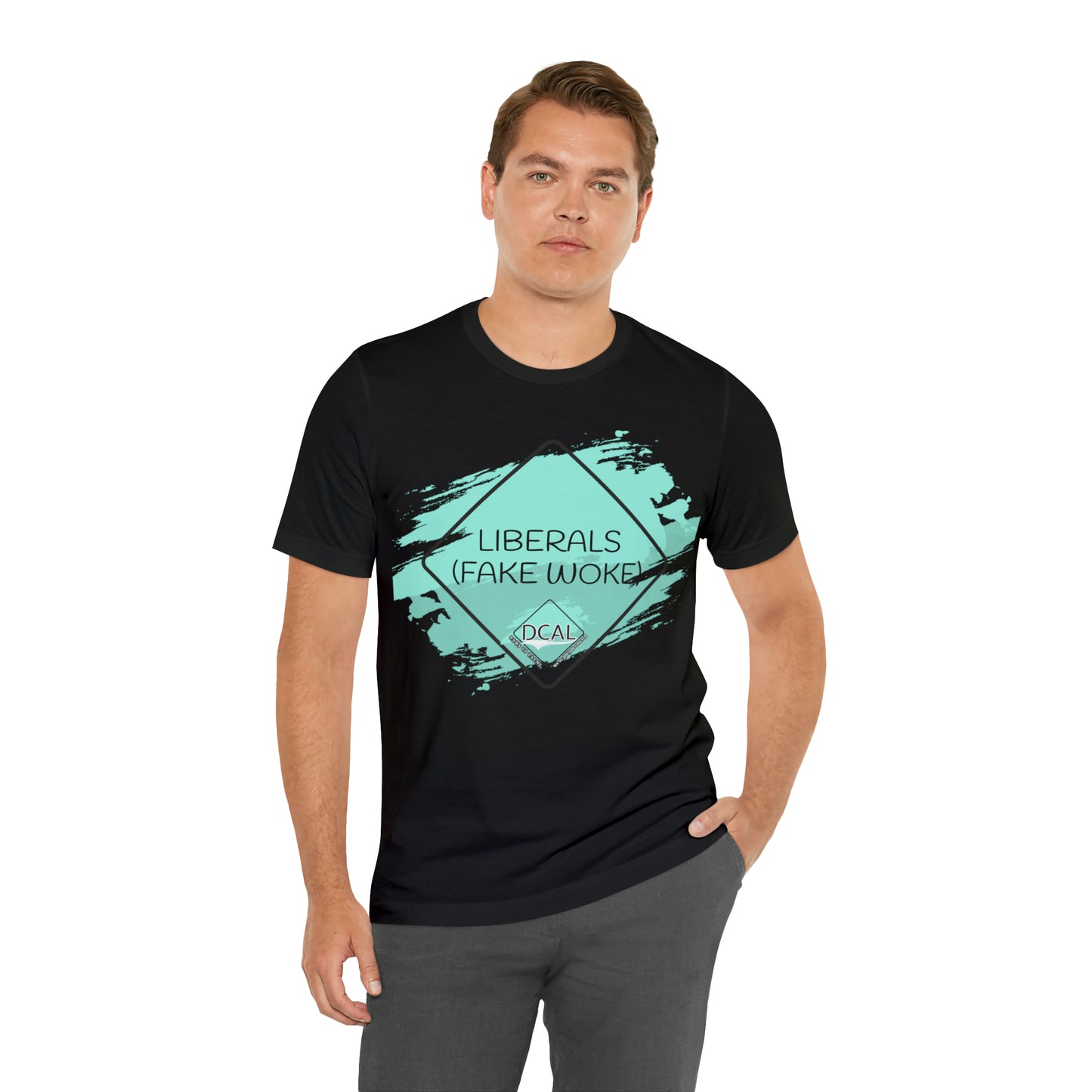 DCAL Graphic Tees "Fake Woke" Unisex Jersey Short Sleeve Tee
