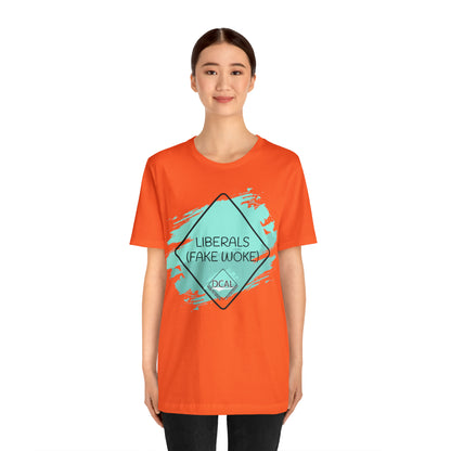 DCAL Graphic Tees "Fake Woke" Unisex Jersey Short Sleeve Tee