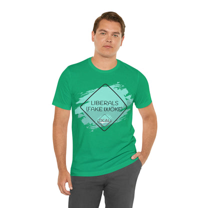 DCAL Graphic Tees "Fake Woke" Unisex Jersey Short Sleeve Tee