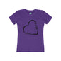 DCAL Brown Collection "Minimalist" Women's The Boyfriend Tee