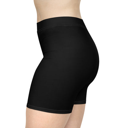 DCAL Black "Athletic Elegance" Women's Biker Shorts