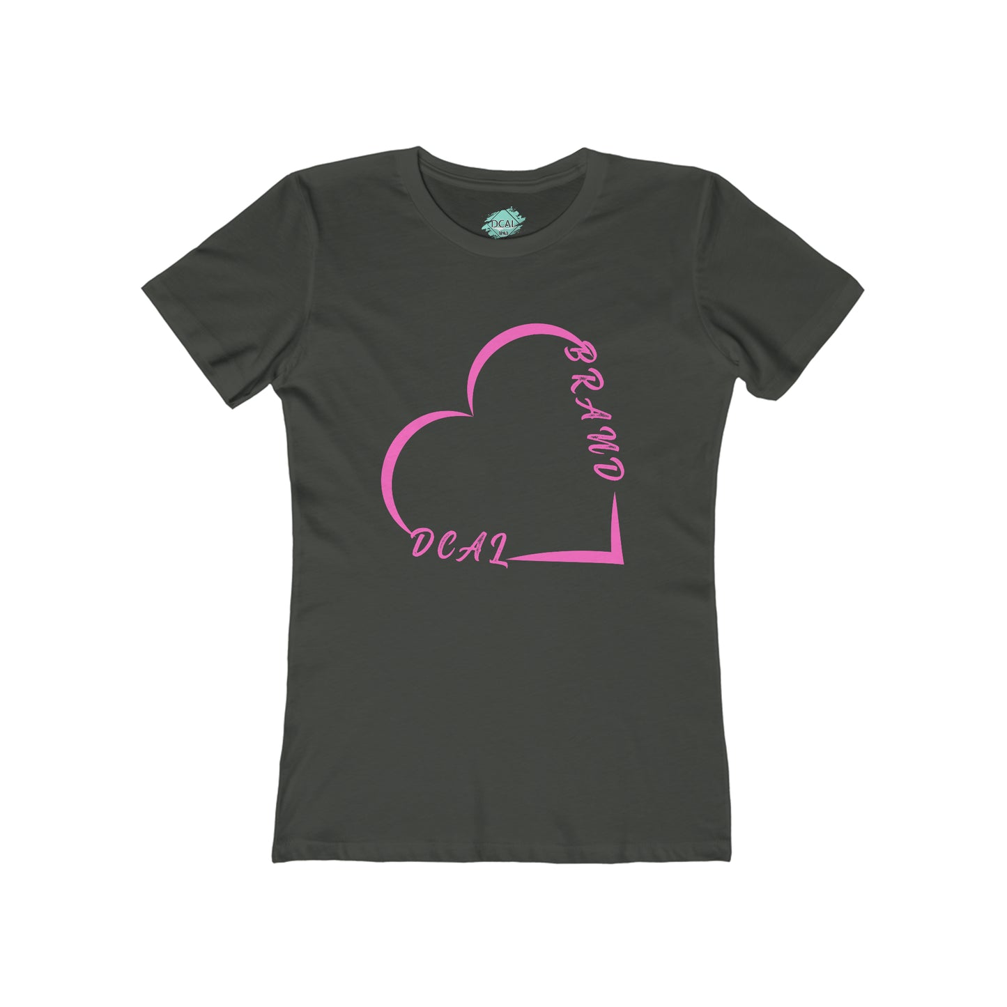 DCAL Brown Collection "Minimalist" Women's The Boyfriend Tee