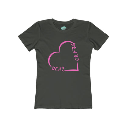 DCAL Brown Collection "Minimalist" Women's The Boyfriend Tee