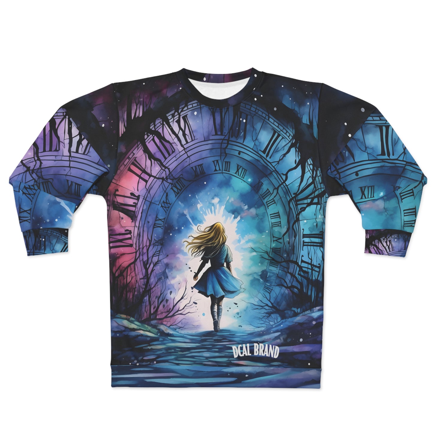 DCAL Graphic Tees "Clock" Halloween Unisex Sweatshirt