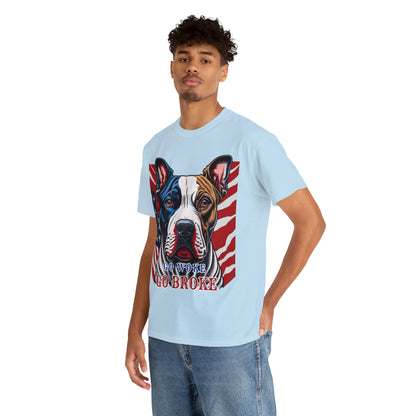 DCAL Graphic Tees "Go Woke, Go Broke" Unisex Heavy Cotton Tee