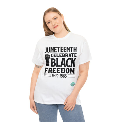 DCAL Juneteenth "Celebrate Freedom" Unisex Heavy Cotton Tee