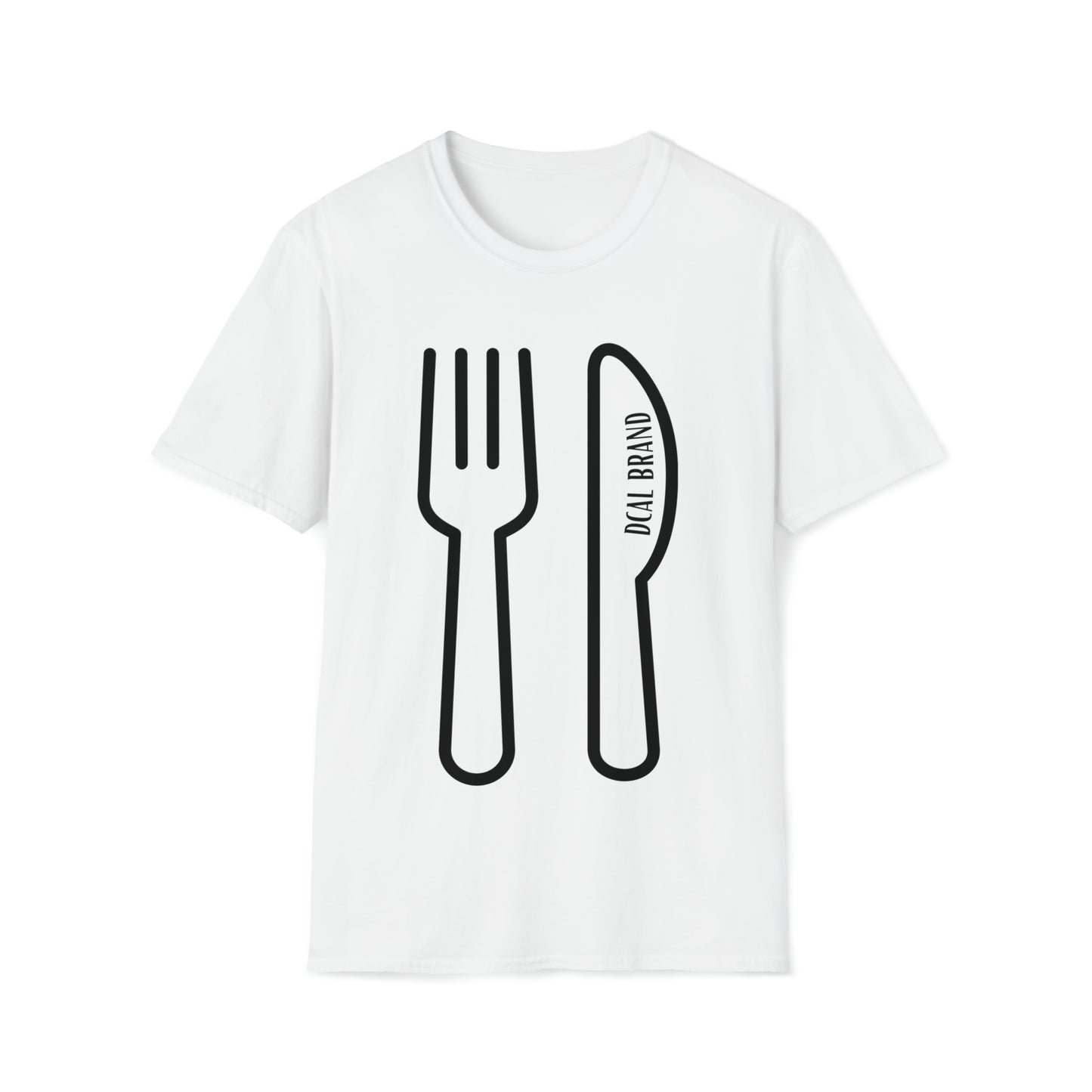 DCAL Graphic Tees Novel "Fork & Knife" Unisex Softstyle T-Shirt