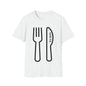 DCAL Graphic Tees Novel "Fork & Knife" Unisex Softstyle T-Shirt