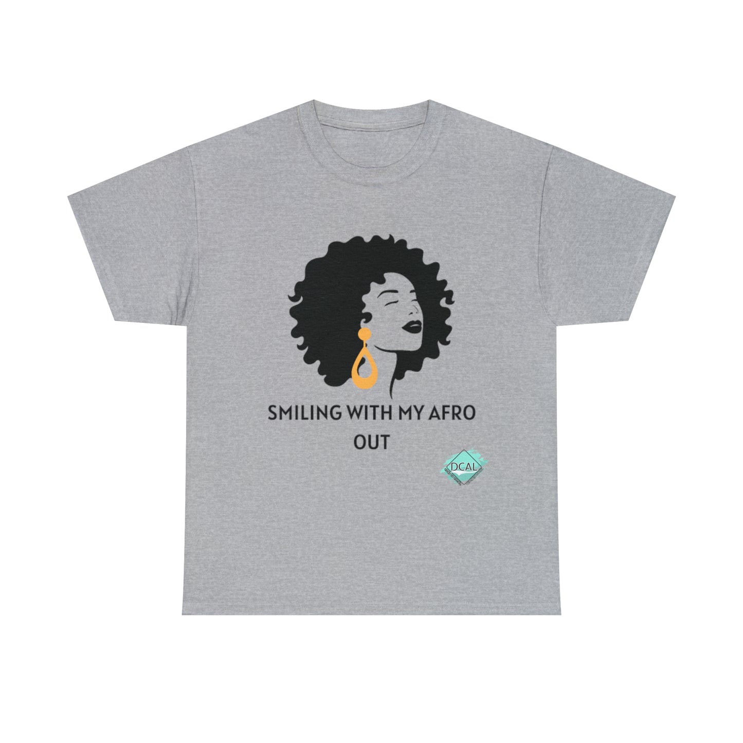 DCAL Graphic Tees "Afro Out" Unisex Heavy Cotton Tee