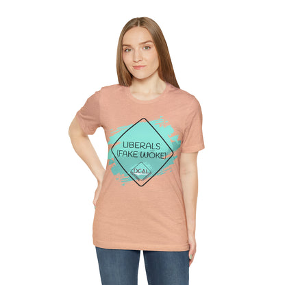DCAL Graphic Tees "Fake Woke" Unisex Jersey Short Sleeve Tee