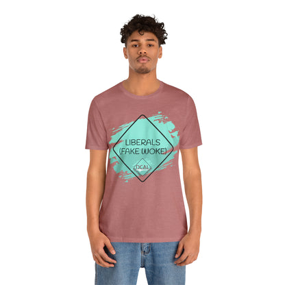 DCAL Graphic Tees "Fake Woke" Unisex Jersey Short Sleeve Tee
