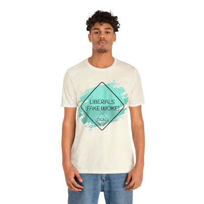 DCAL Graphic Tees "Fake Woke" Unisex Jersey Short Sleeve Tee