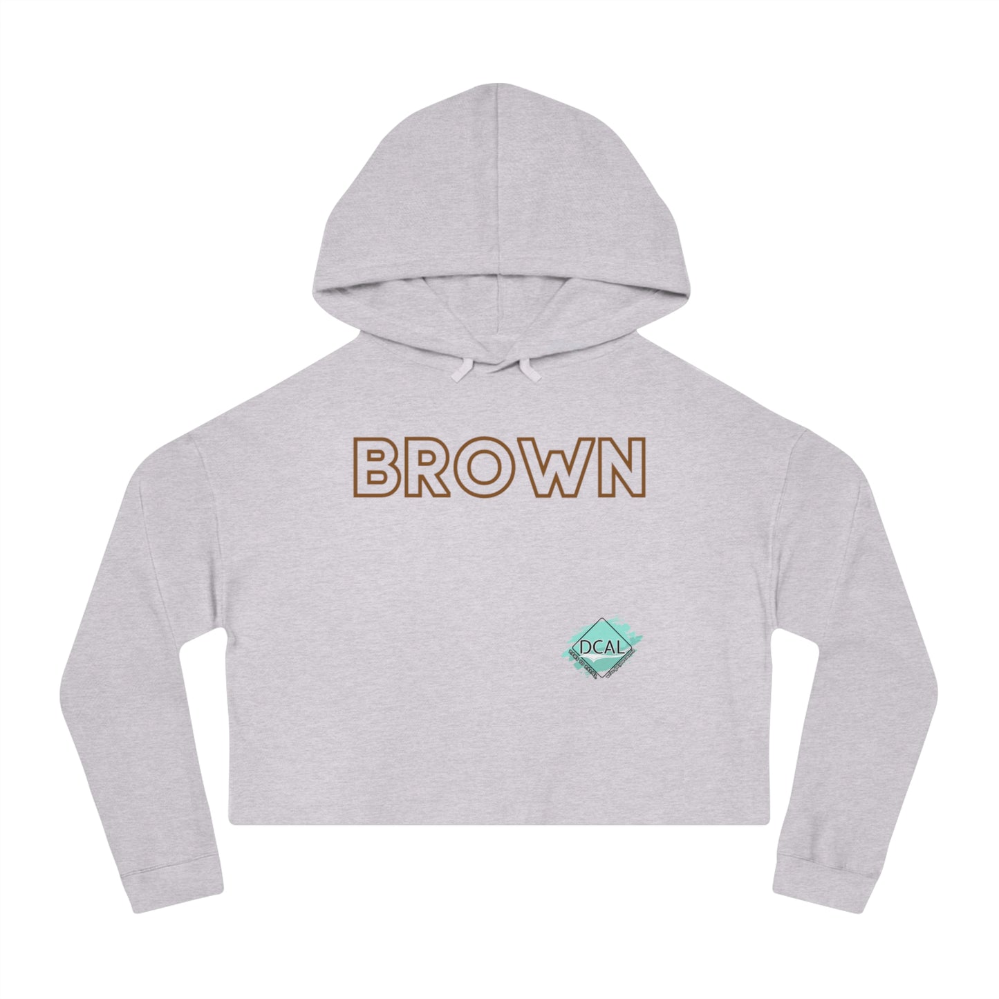 DCAL The Brown Collection Women’s Cropped Hooded Sweatshirt