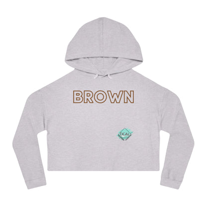 DCAL The Brown Collection Women’s Cropped Hooded Sweatshirt