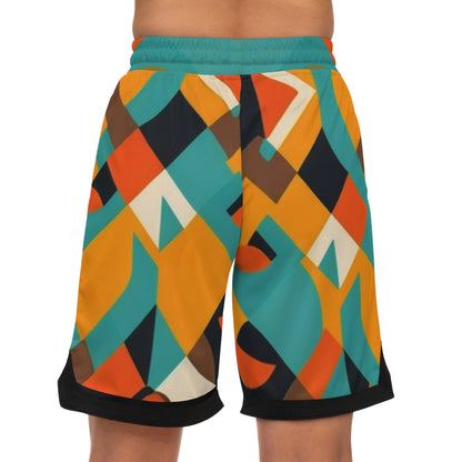 DCAL Men's Bottoms Basketball Rib Shorts