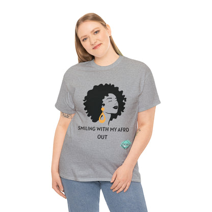 DCAL Graphic Tees "Afro Out" Unisex Heavy Cotton Tee