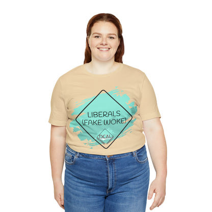 DCAL Graphic Tees "Fake Woke" Unisex Jersey Short Sleeve Tee
