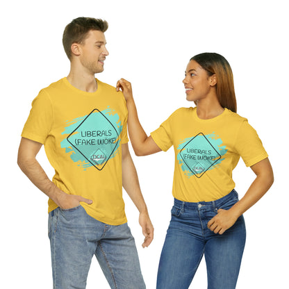 DCAL Graphic Tees "Fake Woke" Unisex Jersey Short Sleeve Tee