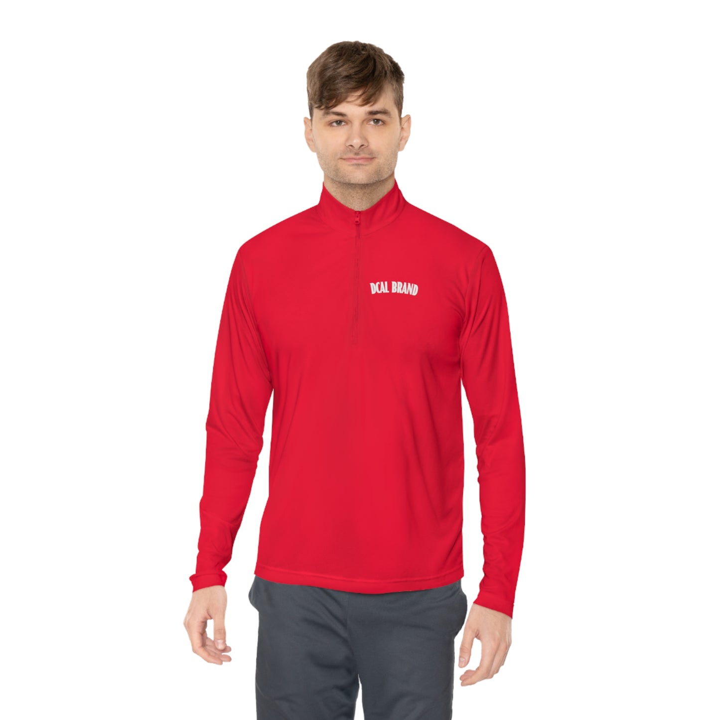 DCAL Brown Collection Unisex Quarter-Zip Pullover