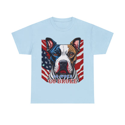 DCAL Graphic Tees "Go Woke, Go Broke" Unisex Heavy Cotton Tee