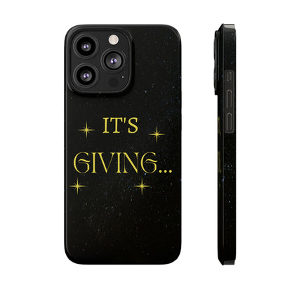 DCAL Accessories (It's Giving)Slim Phone Cases