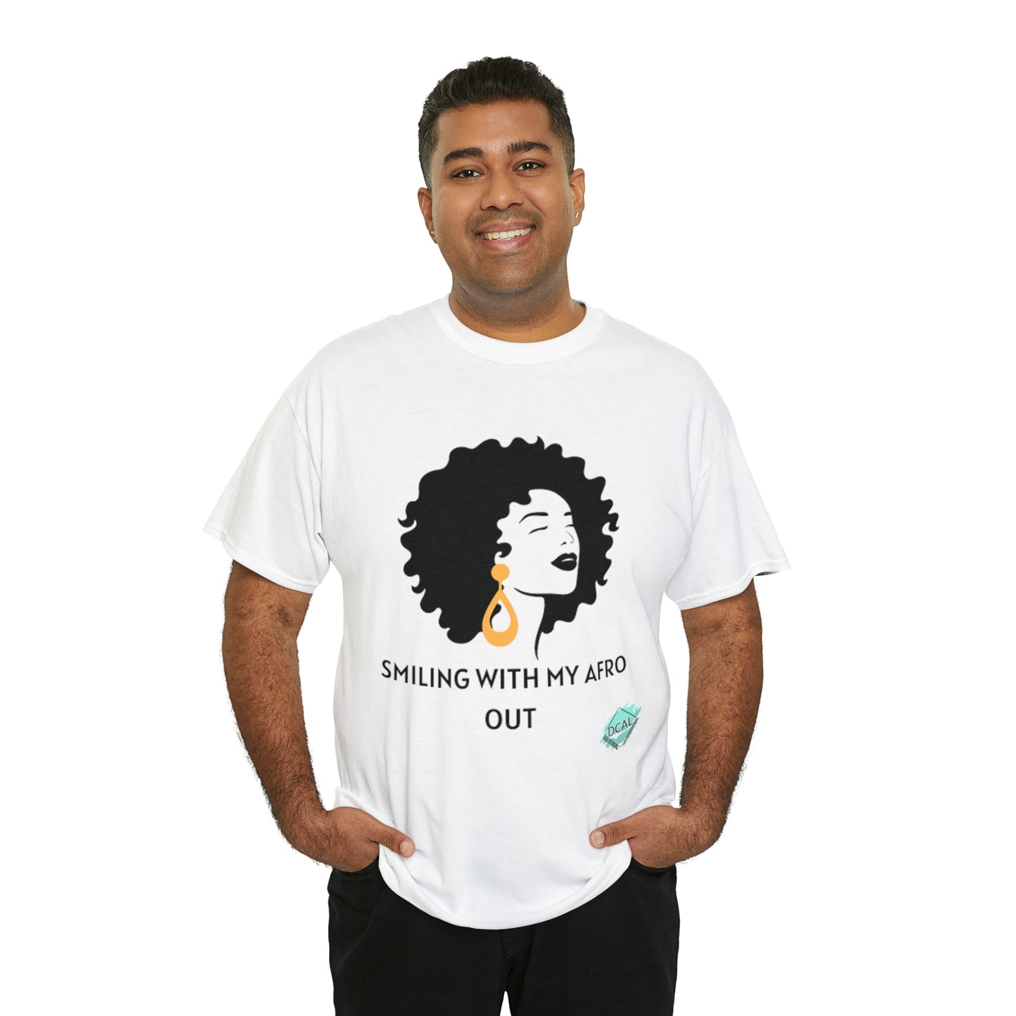 DCAL Graphic Tees "Afro Out" Unisex Heavy Cotton Tee