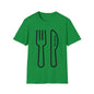 DCAL Graphic Tees Novel "Fork & Knife" Unisex Softstyle T-Shirt