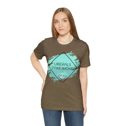DCAL Graphic Tees "Fake Woke" Unisex Jersey Short Sleeve Tee