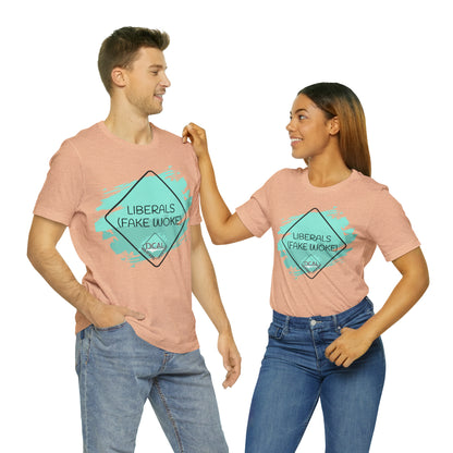 DCAL Graphic Tees "Fake Woke" Unisex Jersey Short Sleeve Tee