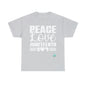 DCAL Juneteenth "Peace, Love (light)"Unisex Heavy Cotton Tee