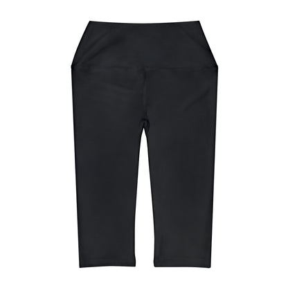 DCAL Black "Athletic Elegance" Yoga Capri Leggings