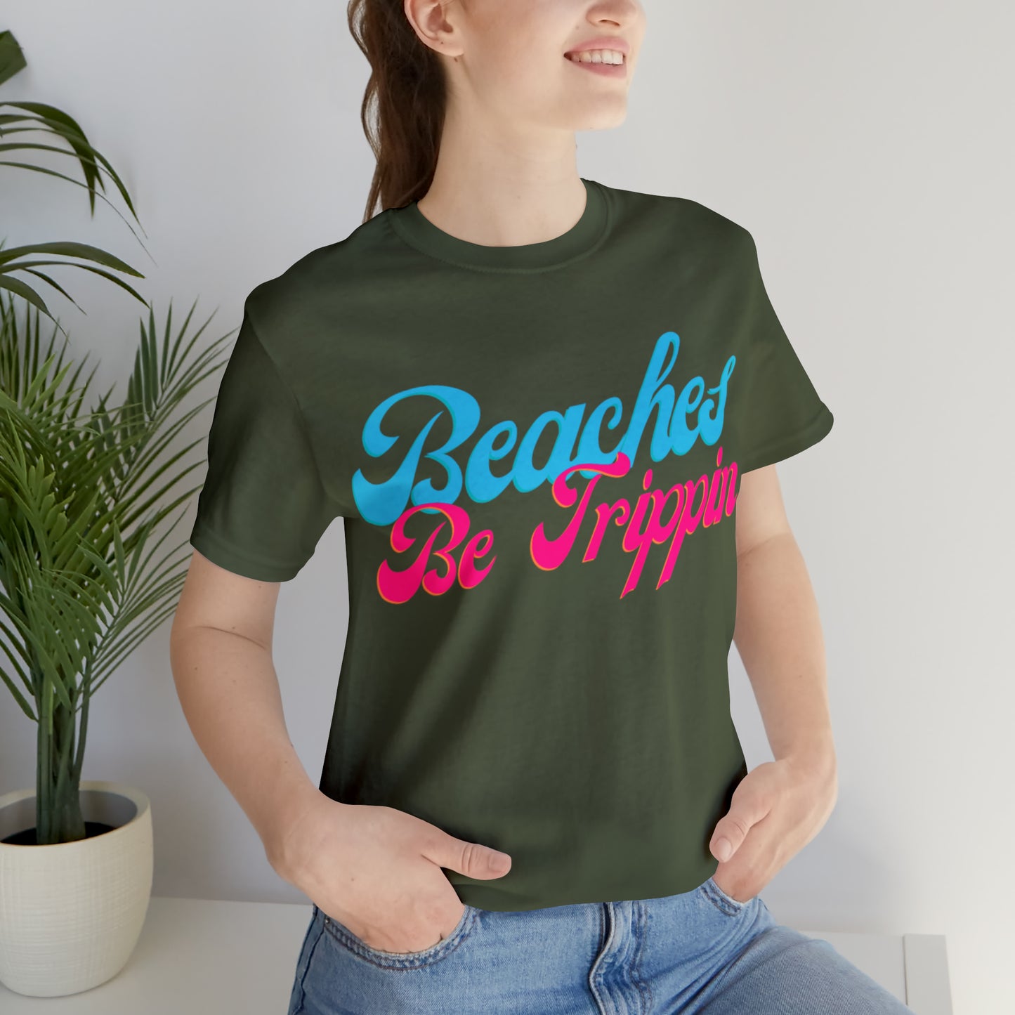 DCAL Beach Collection "Beach Be Trippin" Unisex Jersey Short Sleeve Tee