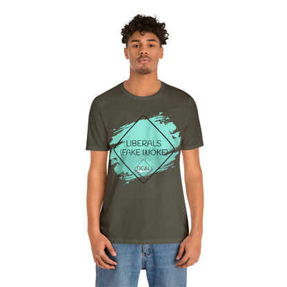 DCAL Graphic Tees "Fake Woke" Unisex Jersey Short Sleeve Tee