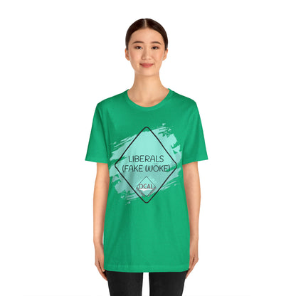 DCAL Graphic Tees "Fake Woke" Unisex Jersey Short Sleeve Tee