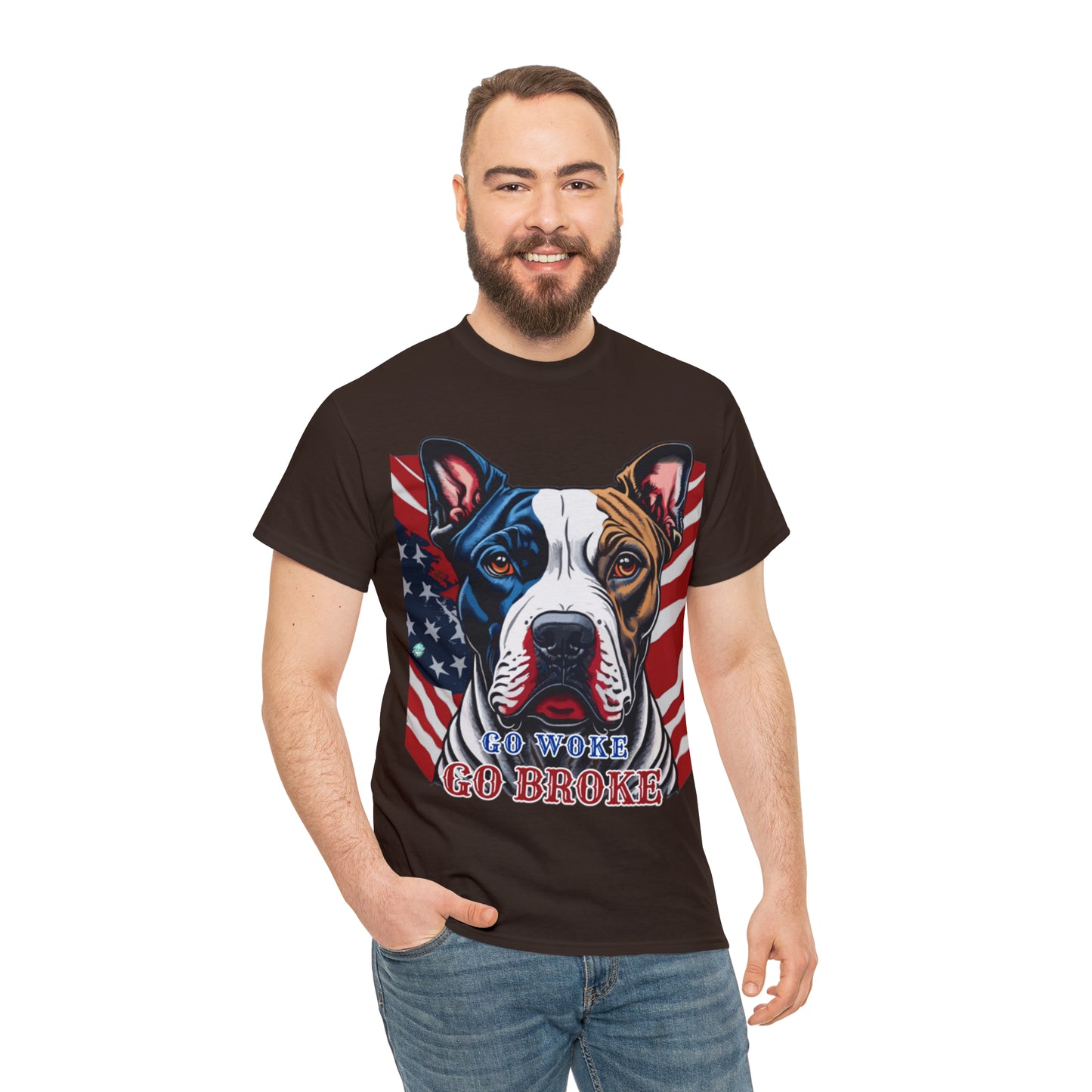 DCAL Graphic Tees "Go Woke, Go Broke" Unisex Heavy Cotton Tee