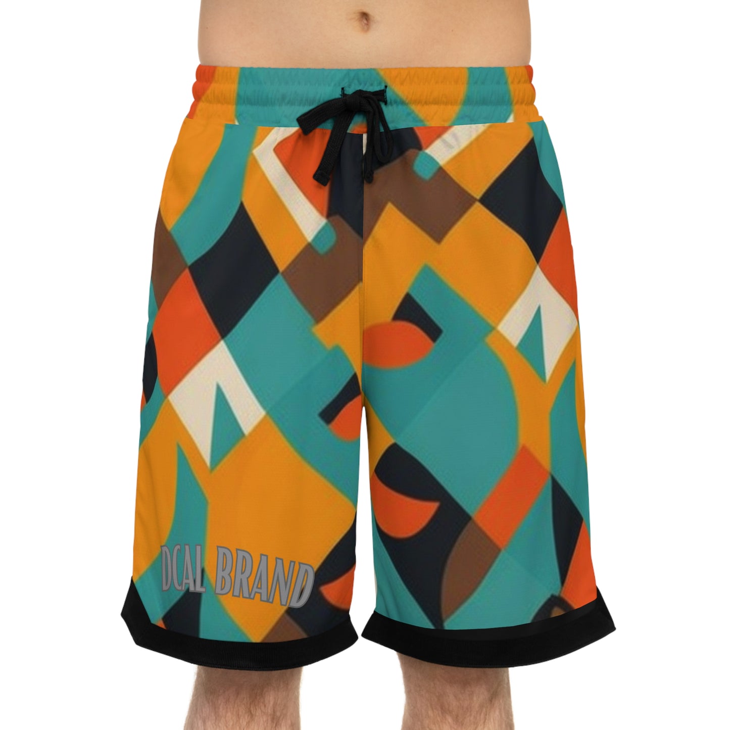 DCAL Men's Bottoms Basketball Rib Shorts