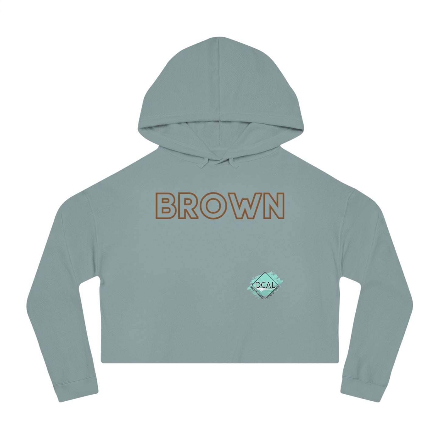 DCAL The Brown Collection Women’s Cropped Hooded Sweatshirt