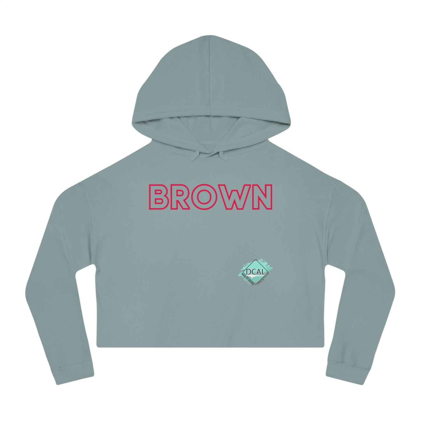 DCAL The Brown Collection Women’s Cropped Hooded Sweatshirt
