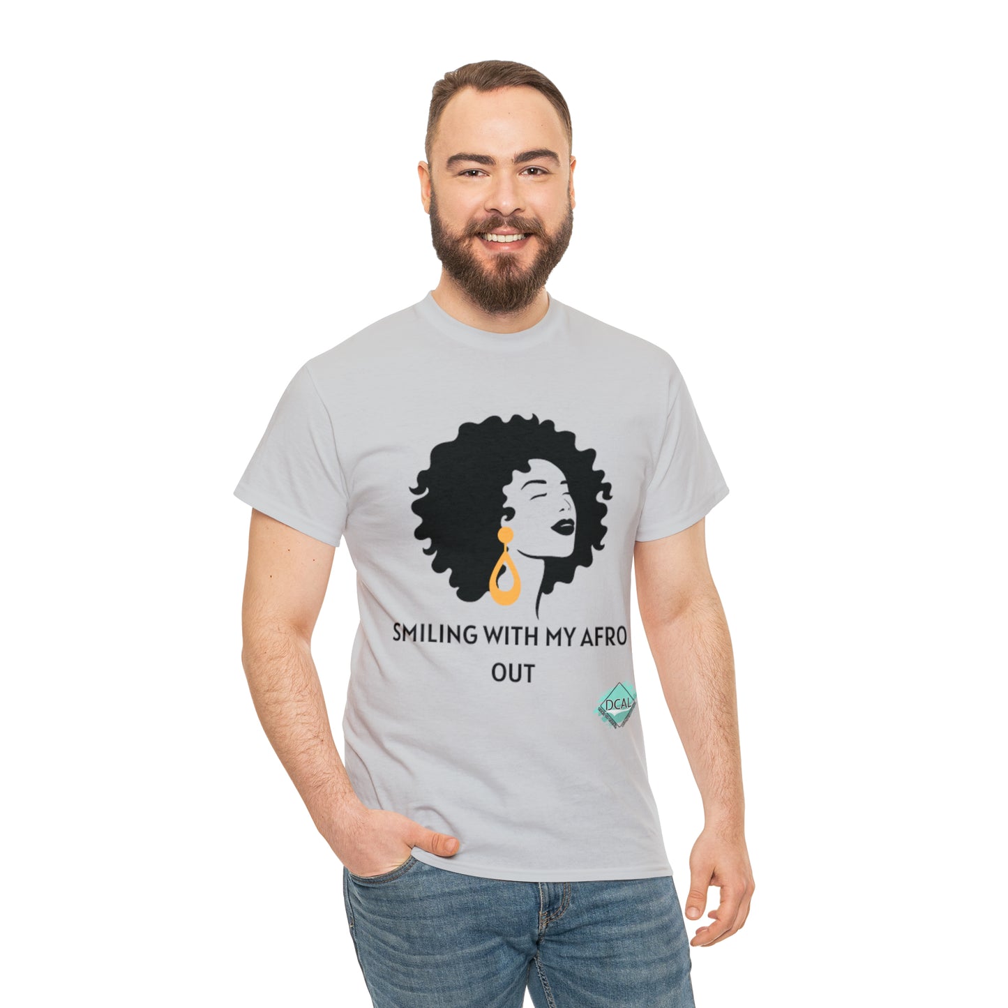 DCAL Graphic Tees "Afro Out" Unisex Heavy Cotton Tee