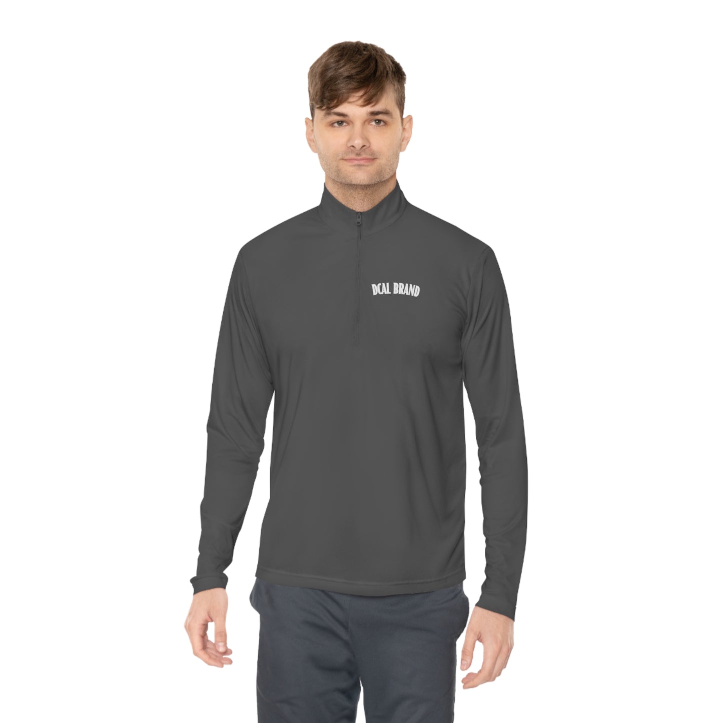 DCAL Brown Collection Unisex Quarter-Zip Pullover
