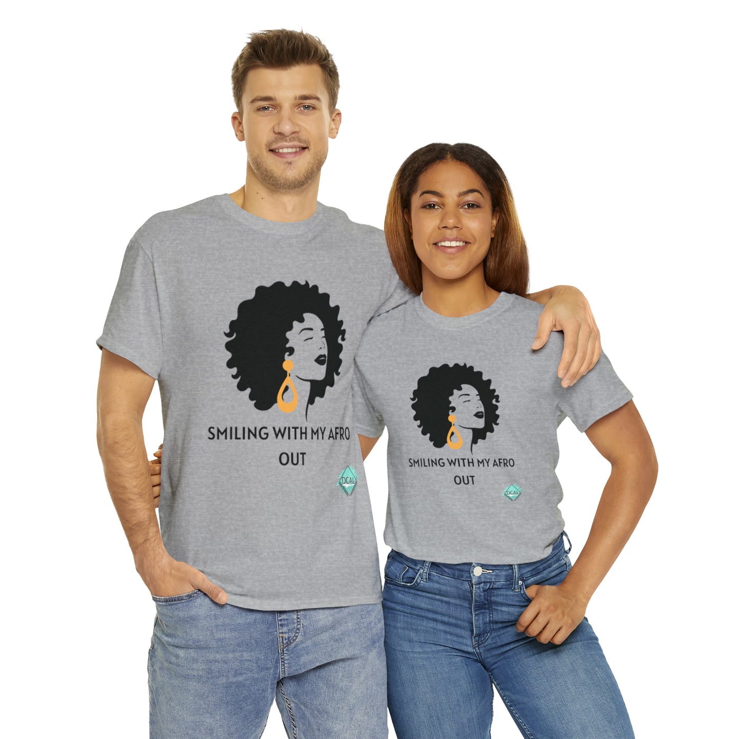 DCAL Graphic Tees "Afro Out" Unisex Heavy Cotton Tee
